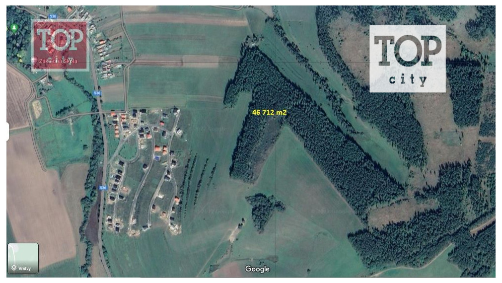 Predaj les Vlková , 46712 m2.