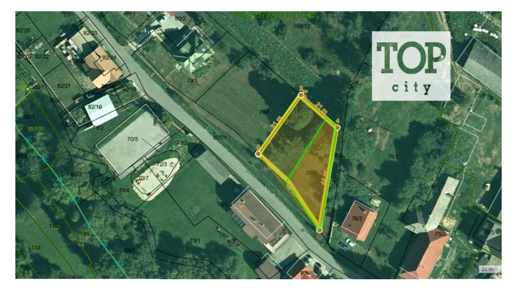 Predaj Abrahámovce stavebný pozemok o ploche cca 900 m2.